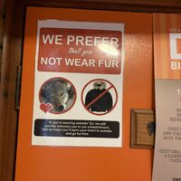 Great sign!  at Cafe Van Gogh in South West London