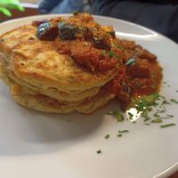 Savory pancakes at Cafe Van Gogh in South West London