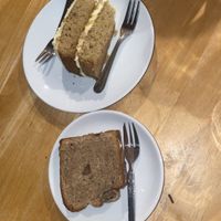 Lemon almond poppyseed cake + banana bread   at Cafe Van Gogh in South West London