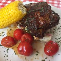 All vegan sticky 'ribs'! at Cafe Van Gogh in South West London