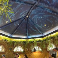 Starry night ceiling   at Cafe Van Gogh in South West London