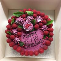 Beautiful and delicious raw birthday cake, delivered for my husbands birthday!  at The Juice Smith in Cobham