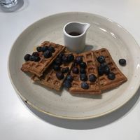 Large waffles and blueberries - £6.50 at The Juice Smith in Cobham