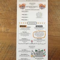 Vegan options menu side A at Bareburger in Hartsdale