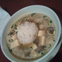 Tom Kha Kai substitute tofu instead of chicken, vegan at Bangkok Spice in West Monroe