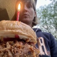 Mein Favorit der „Pink Jack“ Burger 🙋‍♀️👍🏻  at PAN's Bebop in Essen