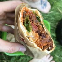 Vegan harissa falafel wrap - really good at Habeez - Rüttenscheid in Essen