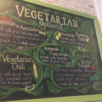 Veg menu. I got the hummus wrap, it was very tasty.  at Green Life in Mamaroneck