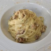 Carbonara at OrtoZero Cafe in Alessandria