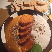 Katsu curry con batata at OrtoZero Cafe in Alessandria