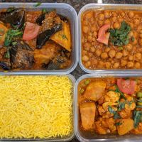 Aloo Gobi Matar

£5.95

1x

Channa Masala

£5.75

1x

Tandoori Roti

£2.45

1x

Baby Aubergine and Potato

£5.95

1x

Pilau Rice at Tuk Tuk Toll-X in Edinburgh