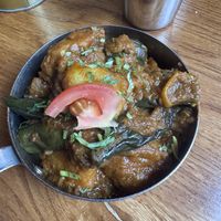 Baby aubergine and tatties   at Tuk Tuk Toll-X in Edinburgh