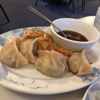 Vegetable pot stickers (amazing!) at China Chef in Cotati