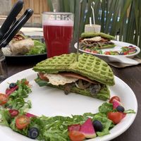 Waffle sandwich Chewbacca  at Vegamo Centro in Mexico City