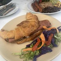 Ham and cheese croissant  at Vegamo Centro in Mexico City