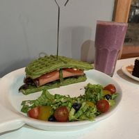 Waffle sandwich  at Vegamo Centro in Mexico City