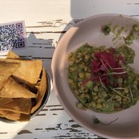 Guacamole and esquites at Vegamo Centro in Mexico City