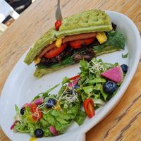 Waffle Sandwich Chewbacca at Vegamo Centro in Mexico City