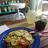 Savory waffle - Yes please!  at Vegamo Centro in Mexico City