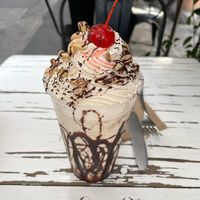 Vegan Snickers Milkshake  at Vegamo Centro in Mexico City