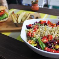 Quinoa salad at Vegamo Centro in Mexico City