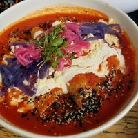 Red enchilada at Vegamo Centro in Mexico City