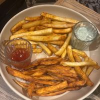 Big portion of sweet potato 🍠 + Potato fries 🍟   at Vegamo Centro in Mexico City