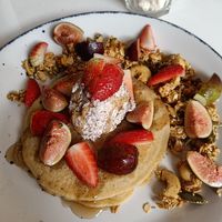 Hotcakes at Vegamo Centro in Mexico City