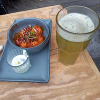 Cauliflower wings with dip - Unfortunately a pretty small Starter at Vegamo Centro in Mexico City