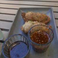 Dumplings or gyozas or similar   at Vegamo Centro in Mexico City