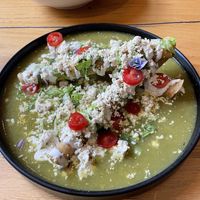 Flautas in Salsa Verde  at Vegamo Centro in Mexico City
