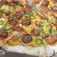 Pizza Diavola… excellent   at Vegamo Centro in Mexico City