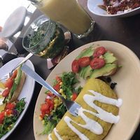 Omelette de harina de garbanzo  at Vegamo Centro in Mexico City