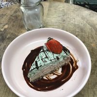 Choc mint cheesecake  at Vegamo Centro in Mexico City