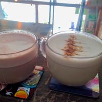Bloody Chai & Chai Latte at Vegamo Centro in Mexico City