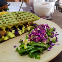 Waffle Sandwich Jar Jar at Vegamo Centro in Mexico City