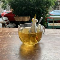 Moroccan mint tea at Vegamo Centro in Mexico City