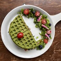 Chewbacca waffle sandwich  at Vegamo Centro in Mexico City