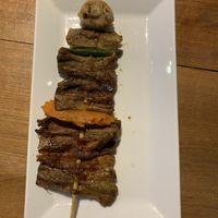 Mushroom skewers
 at Vitking House II in Siem Reap