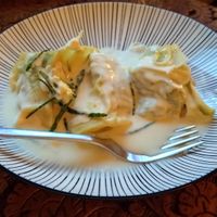 Entrée RAvioles at Slurps in Brussels