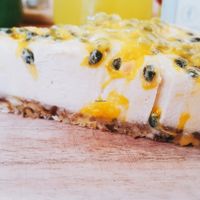 Vegan Passionfruit Cheesecake at Sister Srey Cafe in Siem Reap