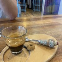 Biscuit on side not vegan   at Sister Srey Cafe in Siem Reap