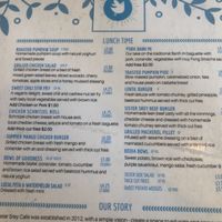 Lunch Menu at Sister Srey Cafe in Siem Reap