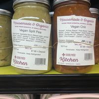 Soups in jars!   at Good Earth Natural Foods in Mill Valley