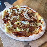 12 inch pizza at Islenska Flatbakan in Kopavogur