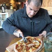 12 inch pizza at Islenska Flatbakan in Kopavogur