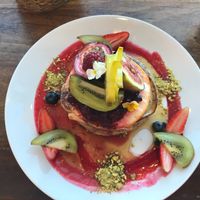 Vegan pancakes  at Speedo's Cafe in Bondi Beach