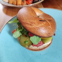 Falafel bagel at Cafe au Lait in Bath