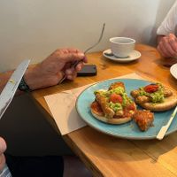 Lovely vegan food at this very busy cafe.  Went there twice for breakfast!   at Cafe au Lait in Bath