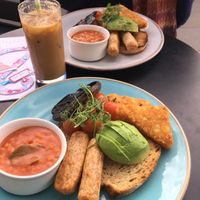 Vegan breakfast   at Cafe au Lait in Bath